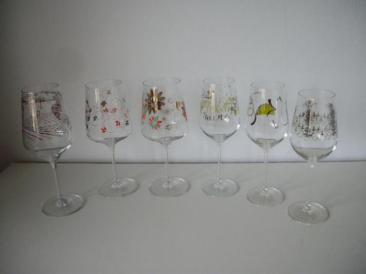 Wijnglazen Ritzenhoff VIRGINIA ROMO - 9,5 x 24 cm - per stuk, Verzamelen, Glas en Borrelglaasjes, Zo goed als nieuw, Overige typen