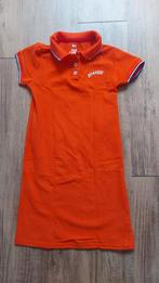 Oranje jurkje we maat 122/128, Kinderen en Baby's, Kinderkleding | Maat 122, Meisje, Ophalen of Verzenden, Zo goed als nieuw, Jurk of Rok