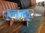 Scheepje in fles. Met Radio Noordzee erin, Verzamelen, Scheepvaart, Ophalen of Verzenden, Nieuw, Motorboot of Zeilboot