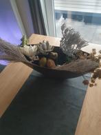 Decoratieve schaal met bloemstuk samen weg., Ophalen of Verzenden