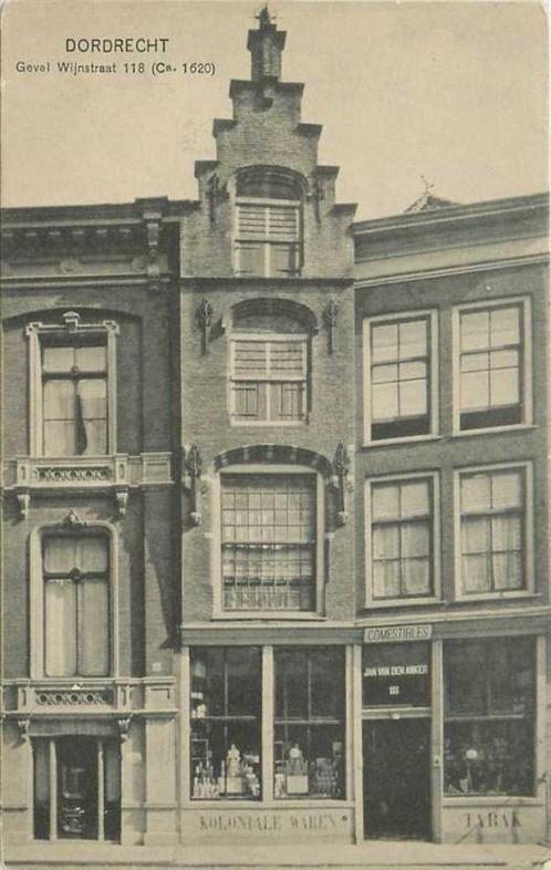 (300-486-029) Dordrecht Gevel Wijnstraat 118, Verzamelen, Ansichtkaarten | Nederland, Zuid-Holland, Verzenden