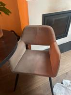 6 Mooie beige velvet stoelen!, Verzenden, Zo goed als nieuw