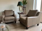 2 Fauteuils, Meubitrend, leder, kwaliteitsstoelen, Ophalen, Minder dan 75 cm, Neutraal, Leer