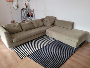 Comfortabele Hoekbank - Stof - Groen - alles is wasbaar beschikbaar voor biedingen