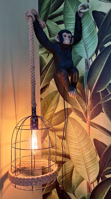 Leuke hanglamp met aap beschikbaar voor biedingen