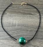 Spinel ketting met malachiet bolletje, Ophalen of Verzenden, Nieuw