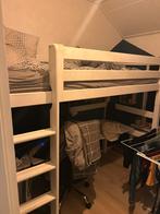 Hoogslaper wit hout, Huis en Inrichting, Ophalen, Gebruikt, Eenpersoons, 200 cm