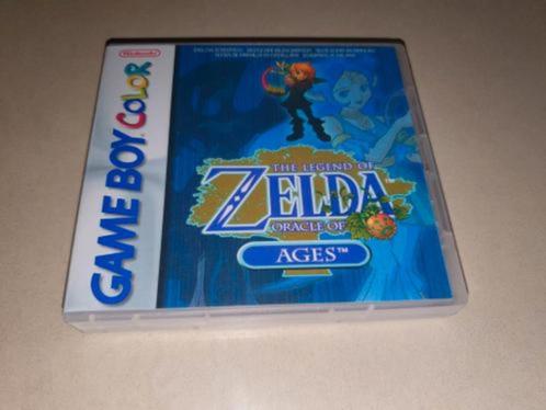 Zelda Oracle of Ages Game Boy Color GBC Game Case (2), Spelcomputers en Games, Games | Nintendo Game Boy, Zo goed als nieuw, Verzenden