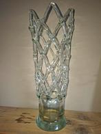 Mondgeblazen Lattice XL Vaas - Jaren 70/80, Ophalen, Gebruikt, Overige kleuren, Glas