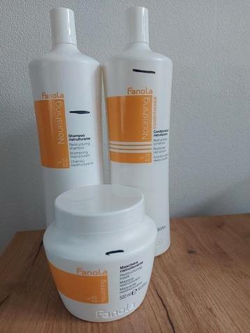 Fanola restructuring shampoo, conditioner en masker. Set €10 beschikbaar voor biedingen