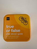 True or False Spel - HEMA, Hobby en Vrije tijd, Gezelschapsspellen | Bordspellen, Een of twee spelers, Ophalen of Verzenden, Zo goed als nieuw