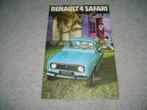 Renault 4 Safari Brochure, Verzenden, Renault