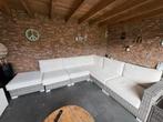 LIFE Loungeset met witte kussens, Ophalen, Gebruikt, Loungeset, Wicker