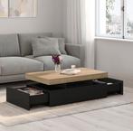 Mooie Salontafel -  Nieuw zwart / Beuken, Huis en Inrichting, Ophalen, 100 tot 150 cm, Nieuw, 50 tot 100 cm