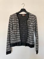 Zwart wit gemêleerd Only M open vestje faux leren detail egf, Maat 38/40 (M), Only, Zwart, Ophalen of Verzenden