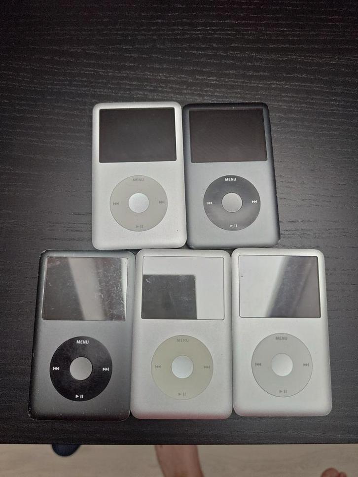 5x iPod Classic 2 - Zwart & Zilver, Audio, Tv en Foto, Mp3-spelers | Apple iPod, Gebruikt, Classic, 40 GB en meer, Zwart, Ophalen of Verzenden