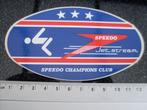 sticker speedo jet stream champions club zwemmode badmode, Verzenden, Zo goed als nieuw, Merk