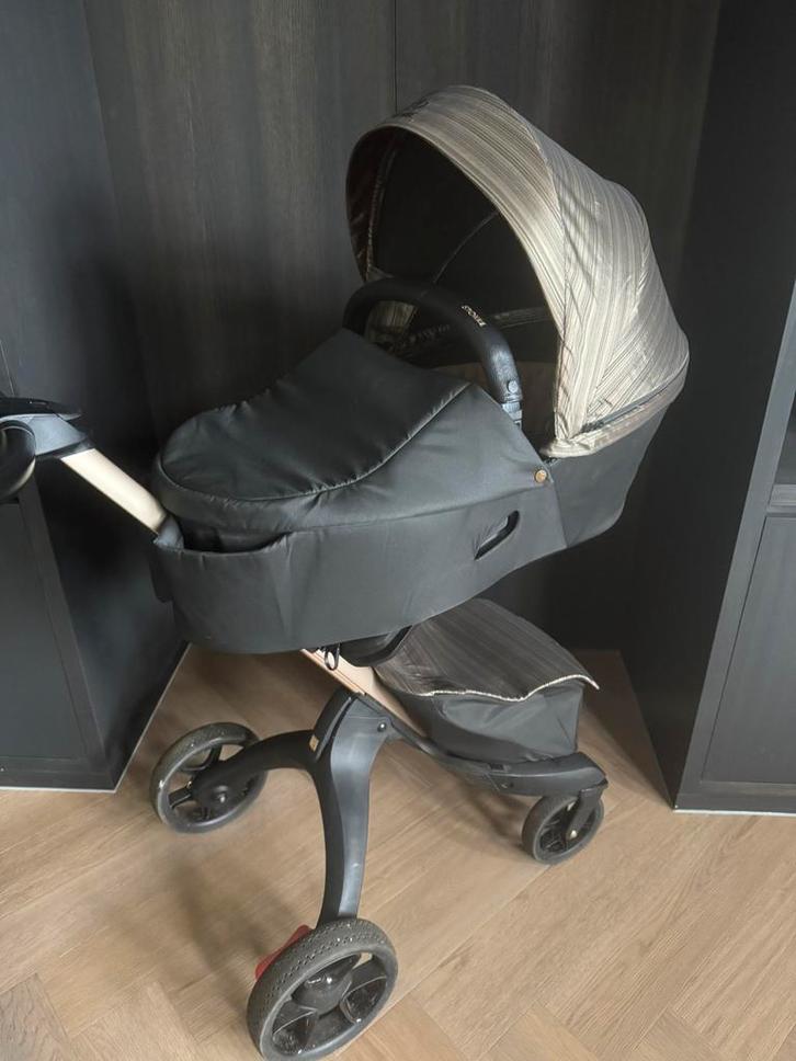 Stokke Xplory X Gold Edtion, Kinderen en Baby's, Kinderwagens en Combinaties, Zo goed als nieuw, Overige merken, Met reiswieg