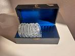 Kristallen Onderzetters in Doos, Antiek en Kunst, Antiek | Glas en Kristal, Ophalen of Verzenden
