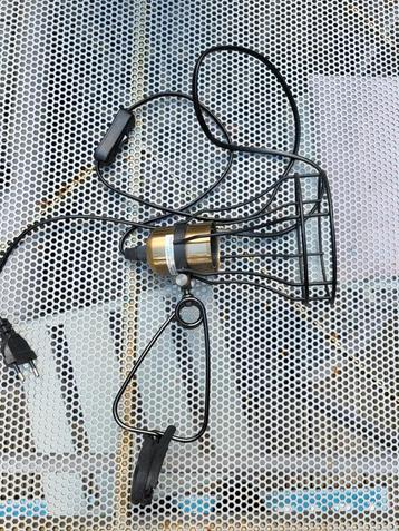 Zwarte Stalen Klemlamp - Industrieel Design beschikbaar voor biedingen