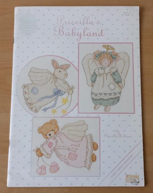 Priscilla's Babyland - Priscilla Hillman - 1991, Hobby en Vrije tijd, Borduren en Borduurmachines, Gebruikt, Patroon, Handborduren
