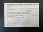 Postaal document kennisgeving aangeboden pakket, Verzenden, Na 1940, Postfris