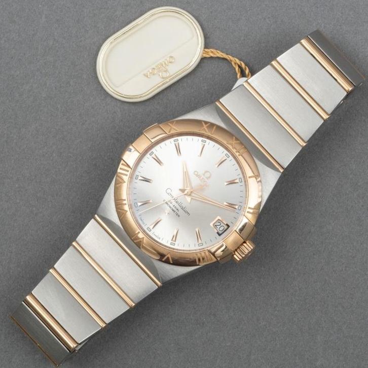 Omega Constellation horloge 18kt, Sieraden, Tassen en Uiterlijk, Horloges | Dames, Zo goed als nieuw, Overige merken, Goud, Staal
