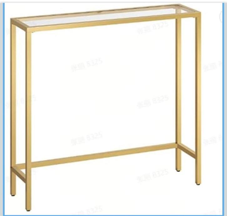 NIEUW! VASAGLE Consoletafel side table  goud €20,99, Huis en Inrichting, Tafels | Sidetables, Nieuw, 25 tot 50 cm, 50 tot 100 cm