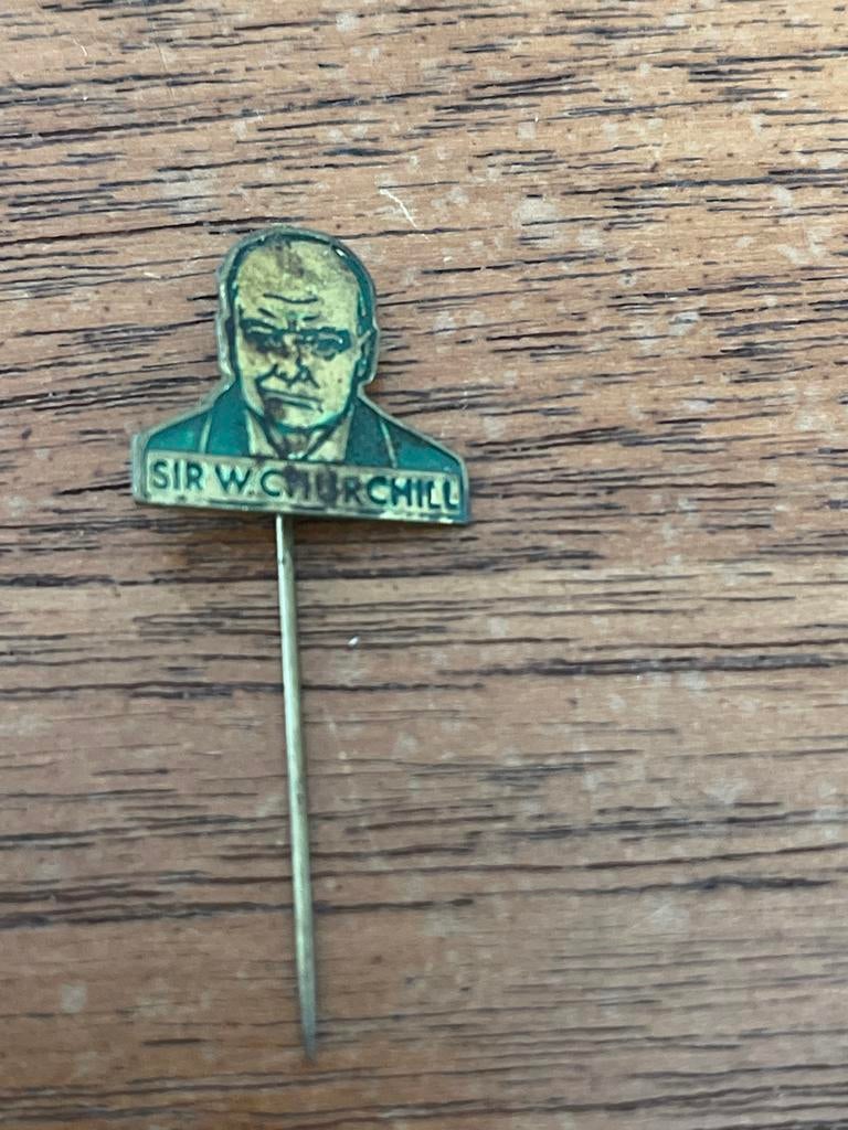 Sir Winston Churchill Speldje, Verzamelen, Speldjes, Pins en Buttons, Ophalen of Verzenden, Gebruikt, Overige onderwerpen, Speldje of Pin