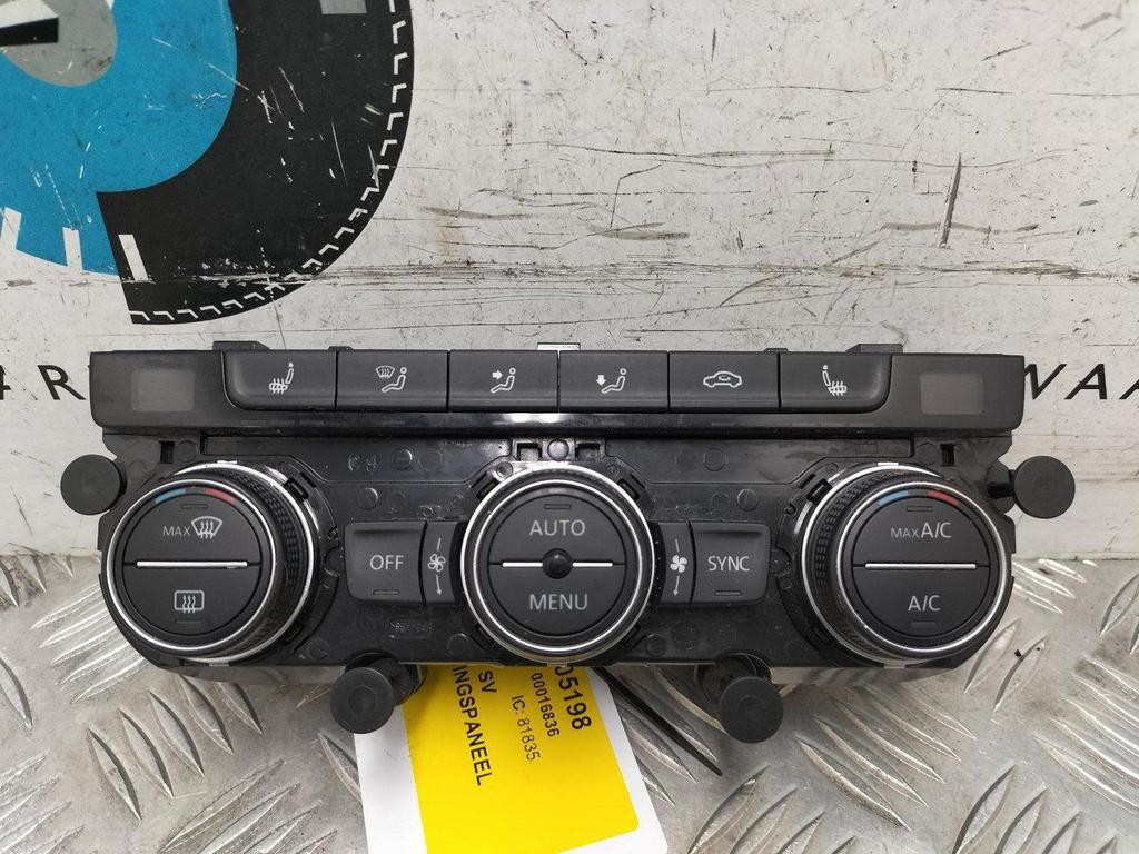 VOLKSWAGEN GOLF SV 2.0 TDI HIGHLINE  KACHEL BEDIENINGSPANEEL, Auto-onderdelen, Overige Auto-onderdelen, Gebruikt, ARN erkend, Stiba lid