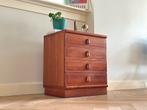 Vintage ladekast teak hout jaren 50/60 Deens design, Huis en Inrichting, Kasten | Ladekasten, Ophalen, Gebruikt, 50 tot 100 cm