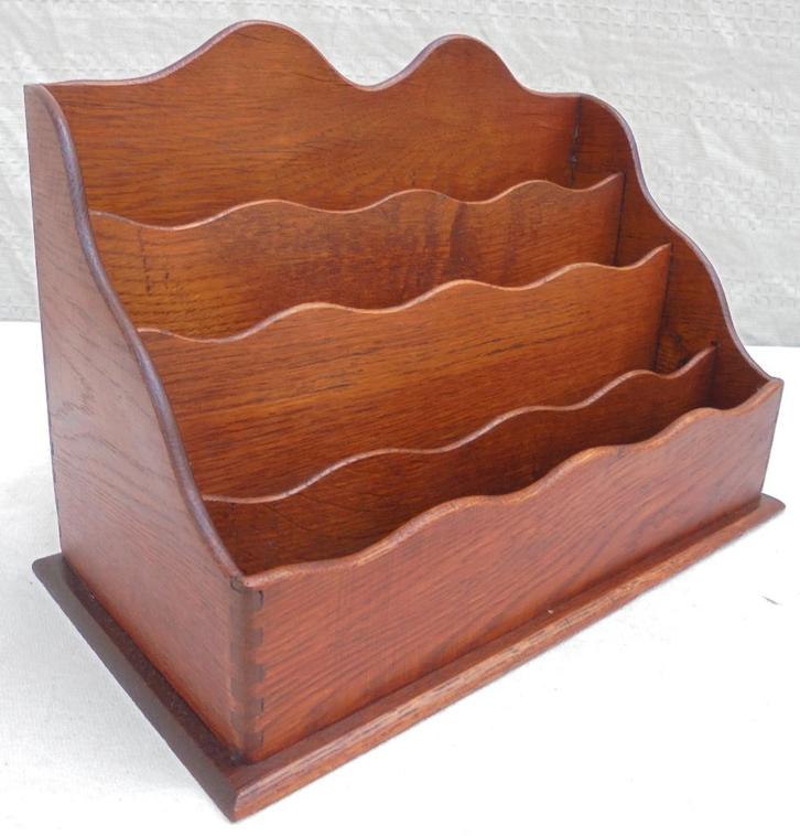 Mooie brievenbak stationery box briefpapierhouder kist, Antiek en Kunst, Antiek | Woonaccessoires, Ophalen of Verzenden