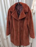Bordeauxrode faux fur teddy jas - Maat L, Ophalen of Verzenden, Zo goed als nieuw, Maat 42/44 (L), Rood