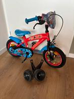 12.Inch Kinderfiets Spiderman met Zijwieltjes, Fietsen en Brommers, Fietsen | Kinderfietsjes, Ophalen of Verzenden, Zo goed als nieuw