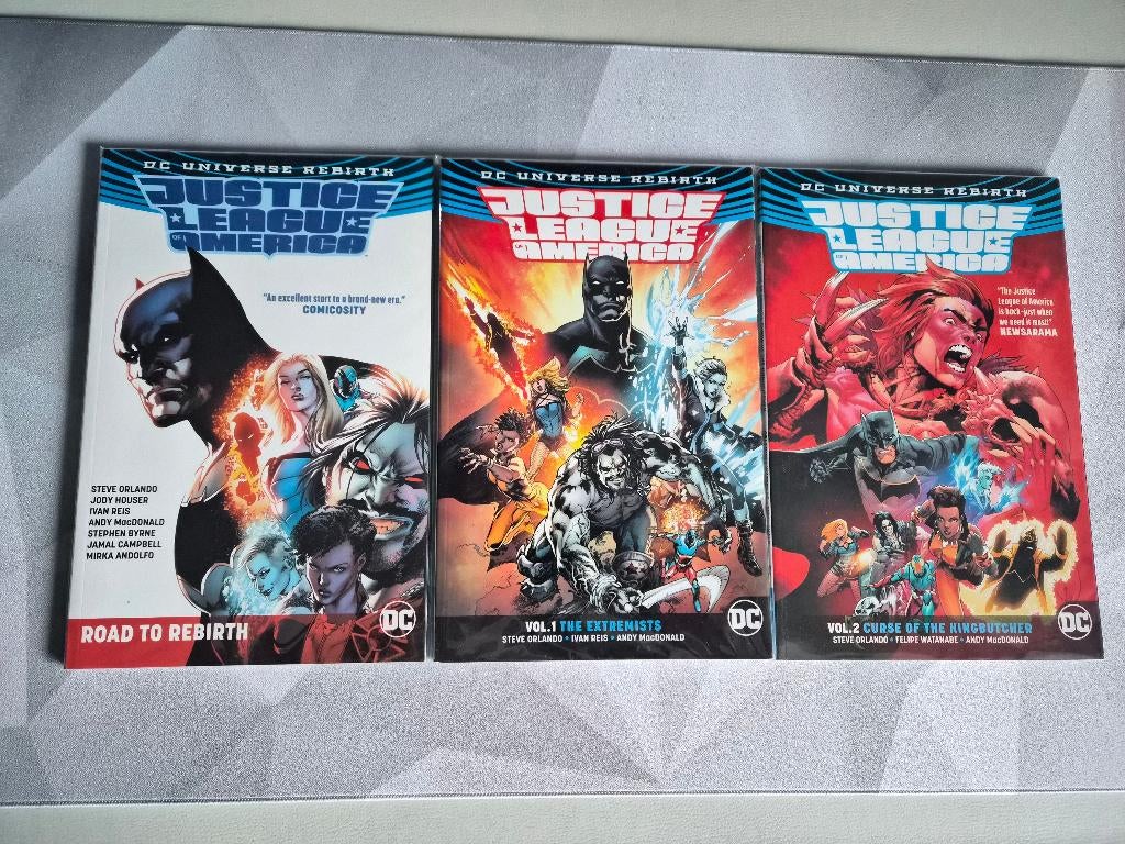 JLA Rebirth Vol 1-5 + Road to Rebirth [DC, Tie-In, TPB], Complete serie of reeks, Ophalen of Verzenden, Nieuw, Amerika