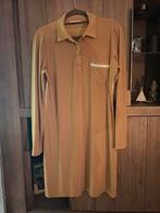 Mooi Angelle Milan jurkje mt L travelstof, Kleding | Dames, Jurken, Angelle Milan, Beige, Maat 42/44 (L), Ophalen of Verzenden