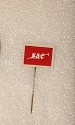 blikken speldje NAC, Verzamelen, Speldjes, Pins en Buttons, Ophalen of Verzenden, Gebruikt, Overige onderwerpen, Speldje of Pin