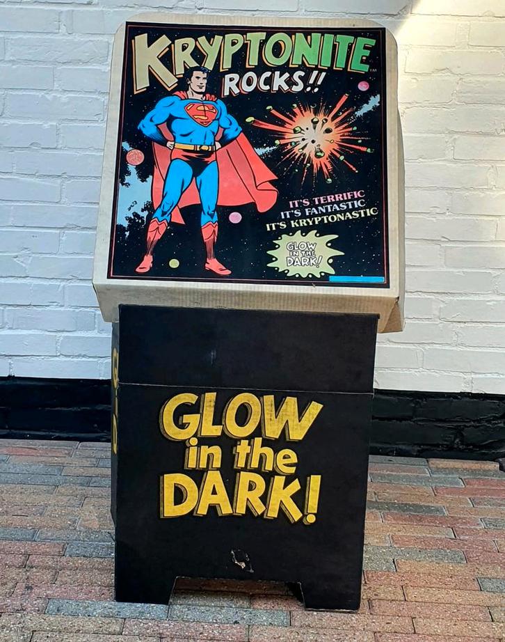 Vintage Superman Kryptonite Verkoop Display 1977, Verzamelen, Overige Verzamelen, Gebruikt, Ophalen of Verzenden