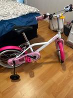 Meisjesfiets - 16 inch - B'Twin, Fietsen en Brommers, Fietsen | Meisjes, Ophalen, Gebruikt, 16 inch, Handrem