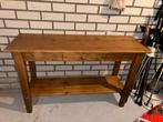 Houten Wandtafel met Lade, Huis en Inrichting, Tafels | Sidetables, Ophalen, Gebruikt, 50 tot 100 cm, Minder dan 25 cm