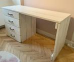Wit (kinder)bureau van steigerhout, Ophalen, Gebruikt, Bureau