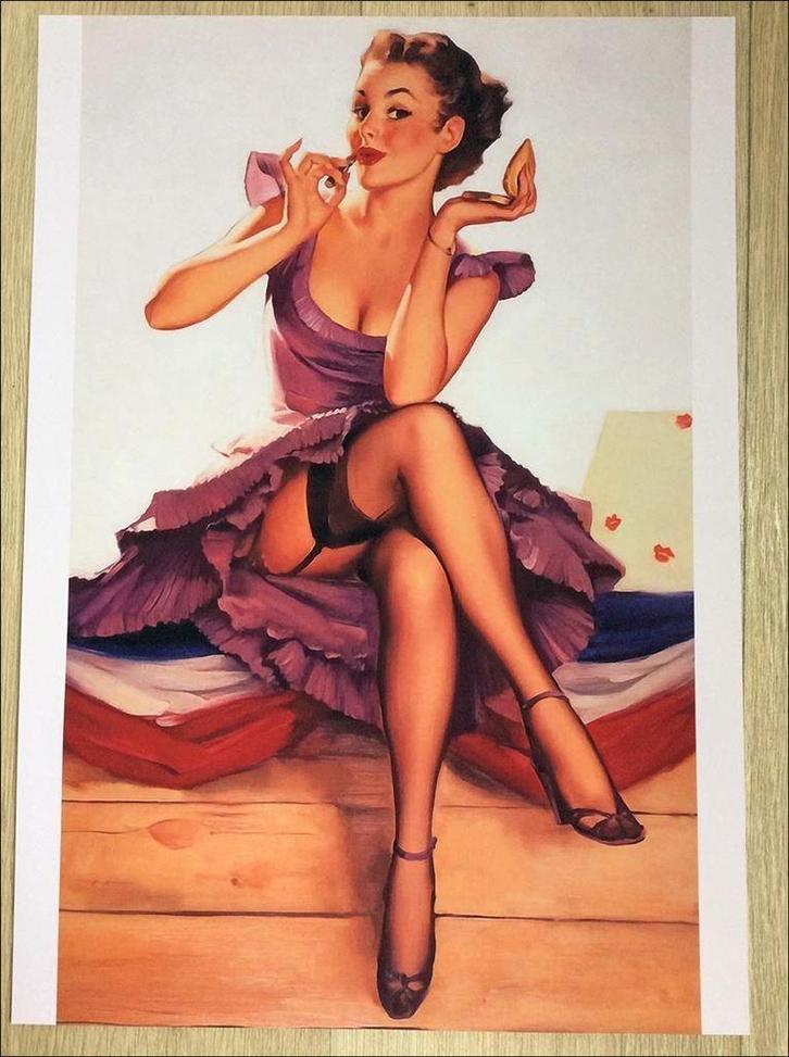 Gil Elvgren Retro Sexy Pin up POSTER print, Verzamelen, Retro, Overige typen, Verzenden