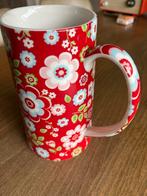 Greengate schenkkan met bloemmotief - 19 cm, Ophalen of Verzenden, Gebruikt, Overige materialen