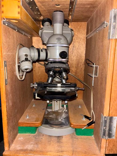 Olympus Vintage Binoculaire Microscoop, Audio, Tv en Foto, Optische apparatuur | Microscopen, Zo goed als nieuw, Biologische microscoop