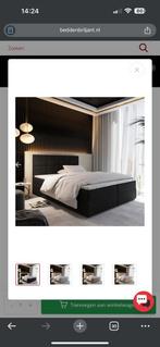 Boxpringbed met opbergruimte, Huis en Inrichting, Slaapkamer | Boxsprings, Ophalen, Zo goed als nieuw, Tweepersoons, 140 cm