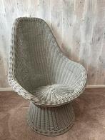 Rieten stoel, Huis en Inrichting, Stoelen, Ophalen, Gebruikt, Bruin, Riet of Rotan