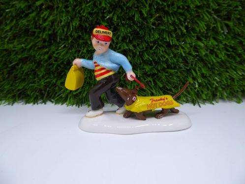 Department 56 Kerstdorp  Wiener dogs to go, Diversen, Kerst, Zo goed als nieuw, Verzenden