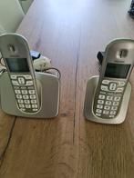 Philips telefoon met draadloze handset, Gebruikt, Ophalen of Verzenden, Stralingsarm, 2 handsets