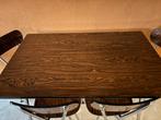 Retro Tafel met 4 Stoelen - Jaren 60/70, Huis en Inrichting, Tafels | Eettafels, Ophalen, Gebruikt, 100 tot 150 cm, Metaal