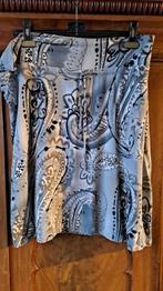 Norah najaars rok met cashmere print * mt 48* ZGAN, Maat 46/48 (XL) of groter, Ophalen of Verzenden, Zo goed als nieuw, Grijs